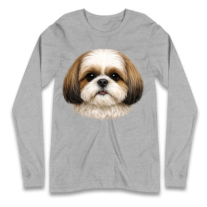 Shih Tzu Face Longsleeve T Shirt