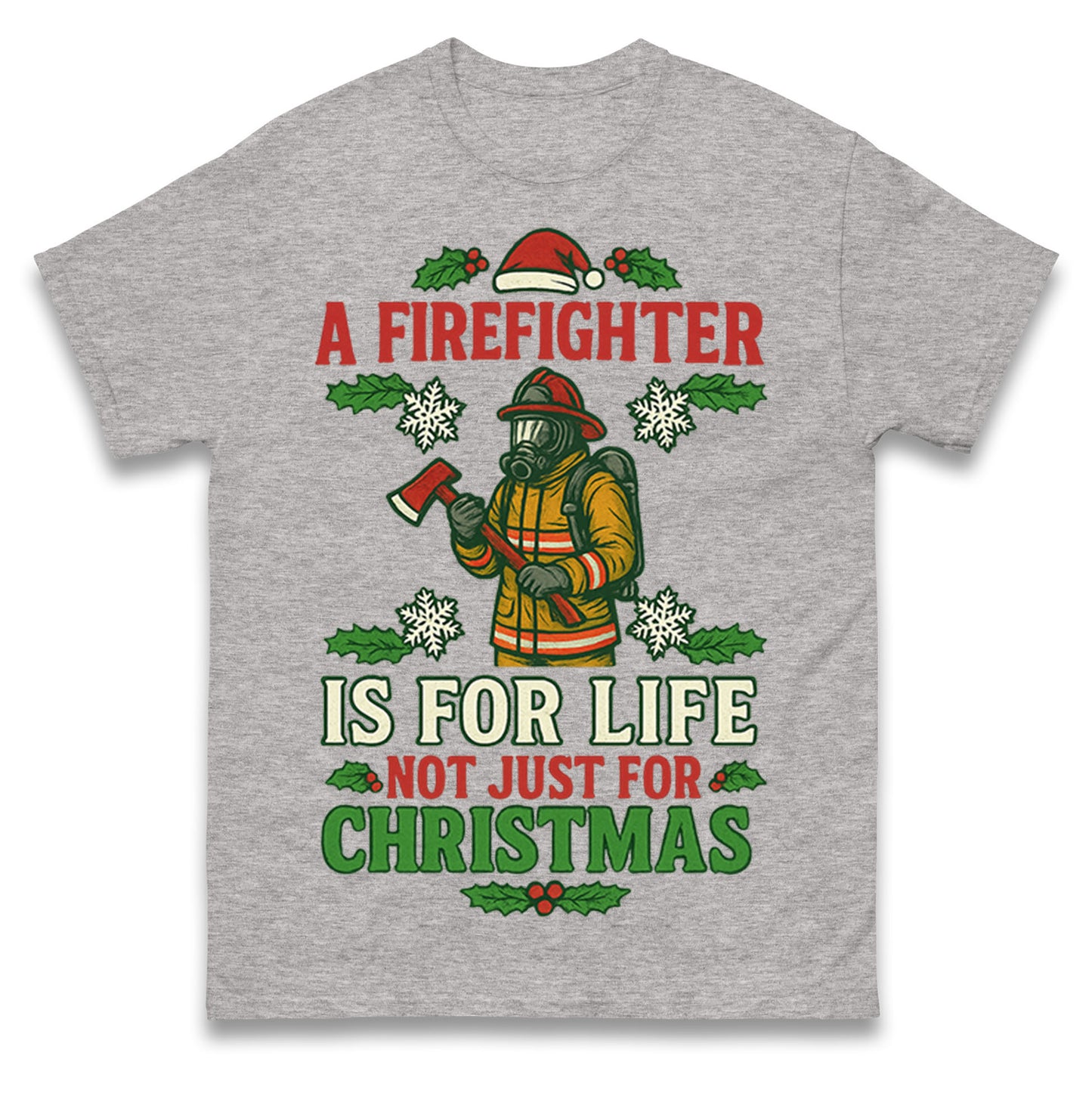 Firefighter Christmas T Shirt