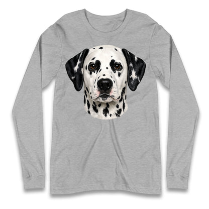 Dalmatian Dog Face Longsleeve T Shirt