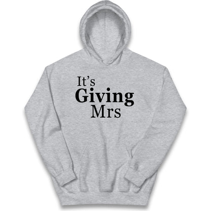 It’s Giving Mrs Kids Hoodie