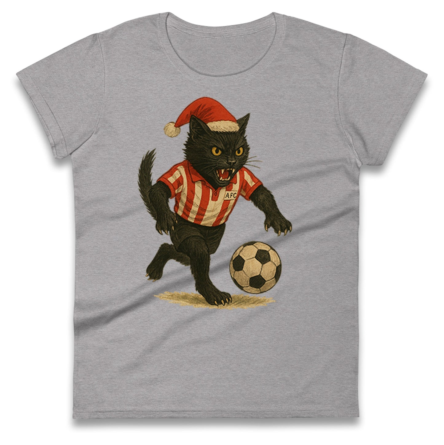 Sunderland Football Christmas Ladies T Shirt 