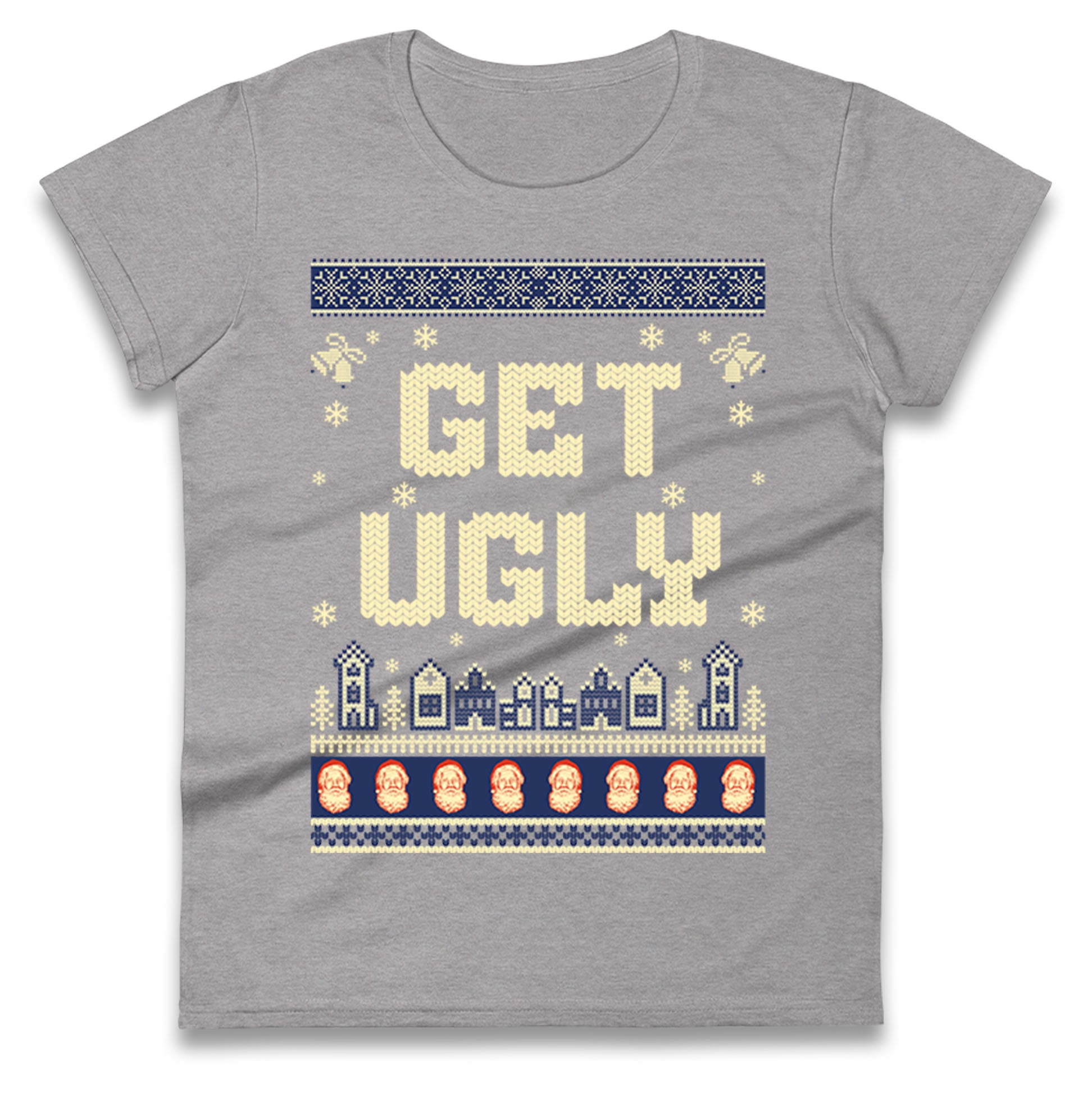 Ugly christmas Ladies T Shirt