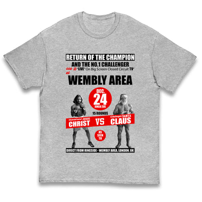 Jesus Christ Vs Santa Claus Kids T Shirt