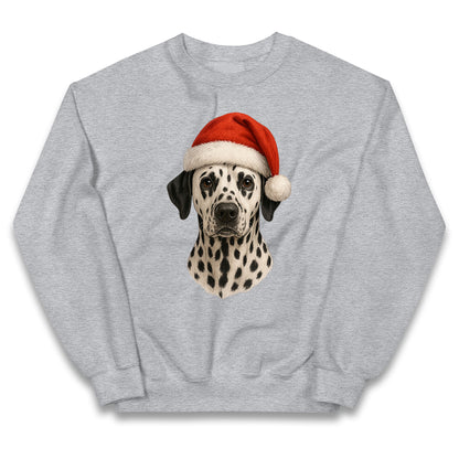 Dalmatian Dog Christmas Kids Jumper