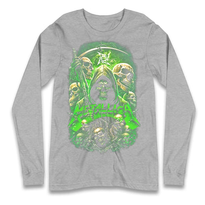 Metallica Green Skulls Longsleeve T Shirt