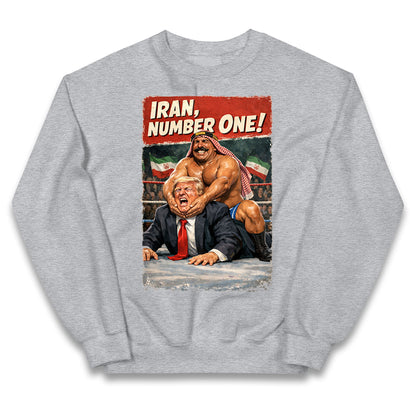Donald Trump Iron Sheik Iran Wrestling Kids Jumper