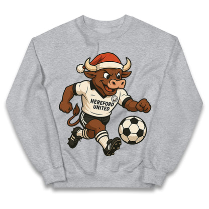 Retro Hereford Christmas Kids Jumper