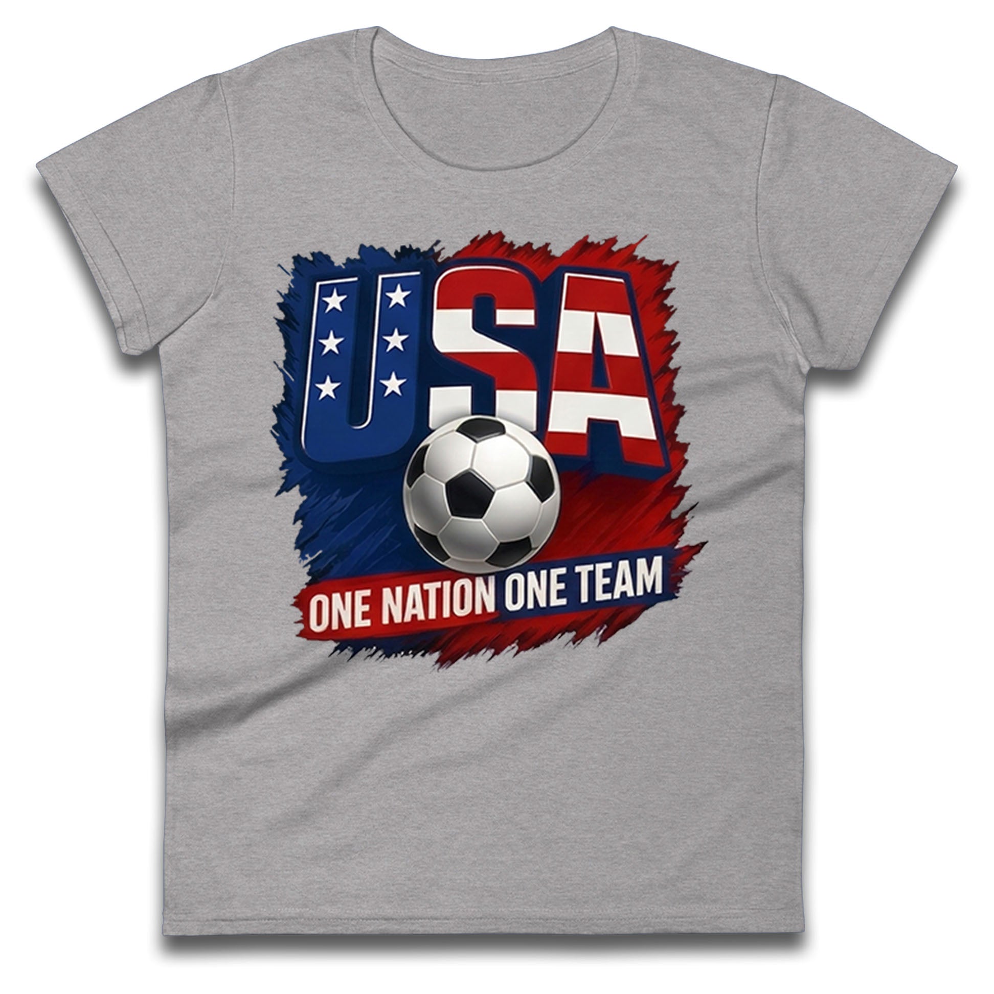 USA Retro World Cup Ladies T Shirt