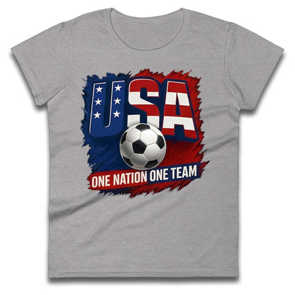 USA Retro World Cup Ladies T Shirt