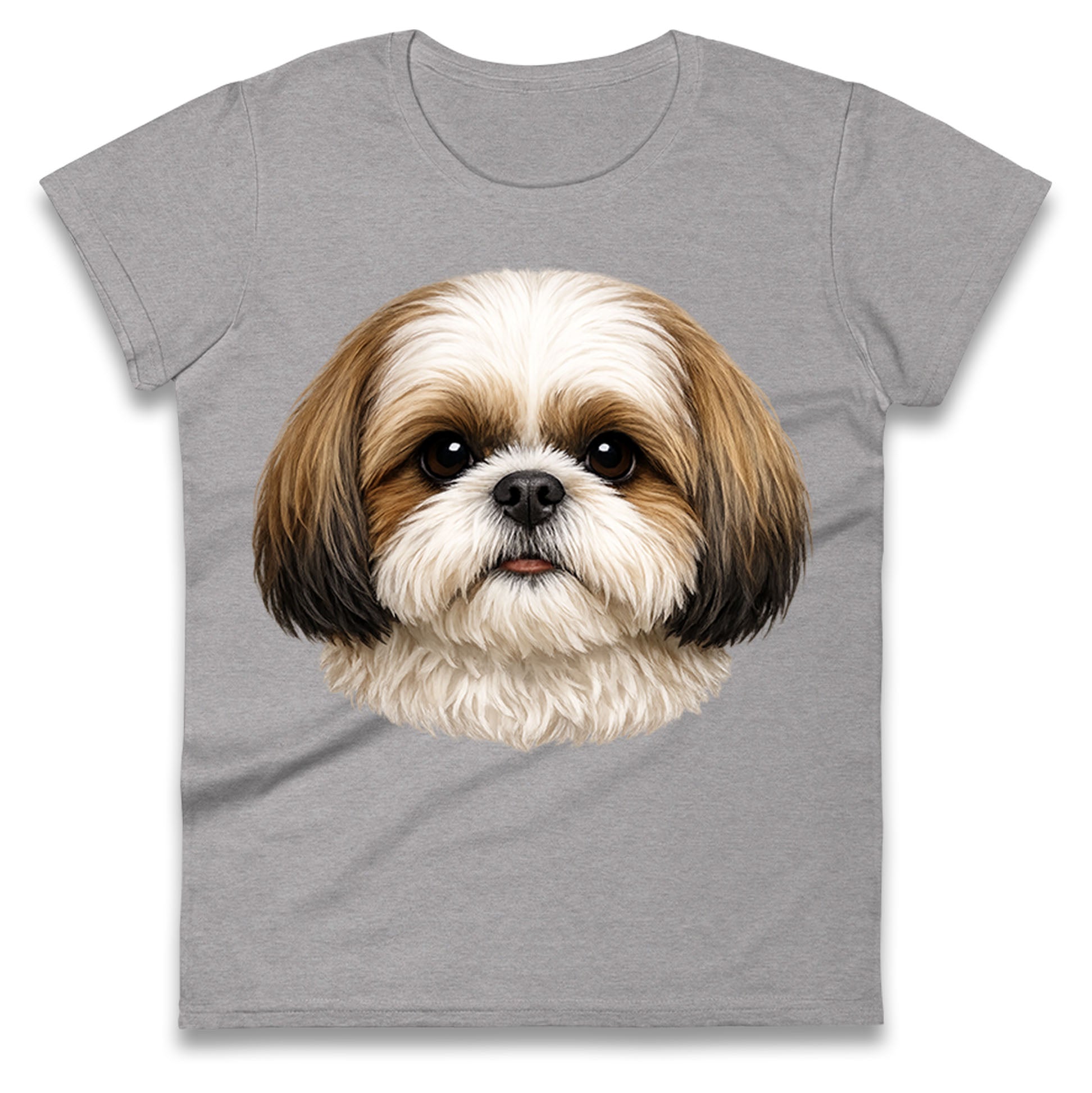 Shih Tzu Face Ladies T Shirt