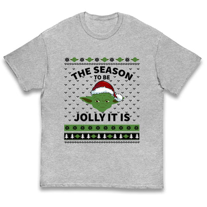 Yoda Christmas Kids T Shirt