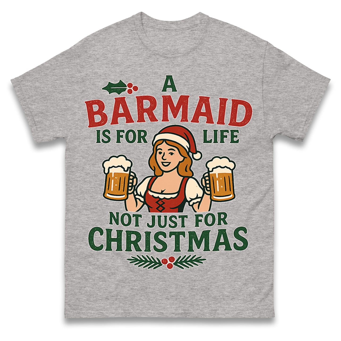 Barmaid Xmas T Shirt