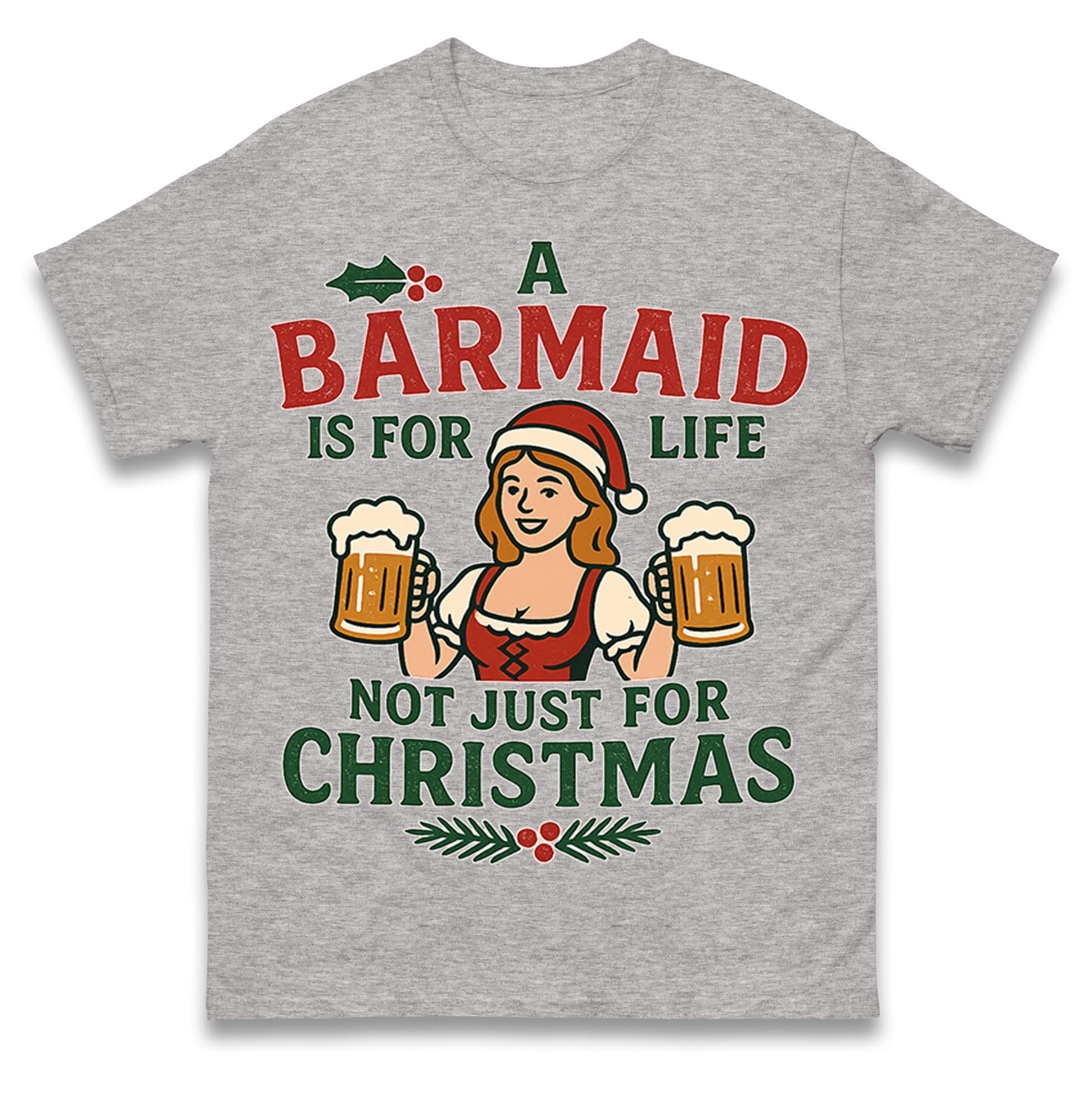 Barmaid Xmas T Shirt
