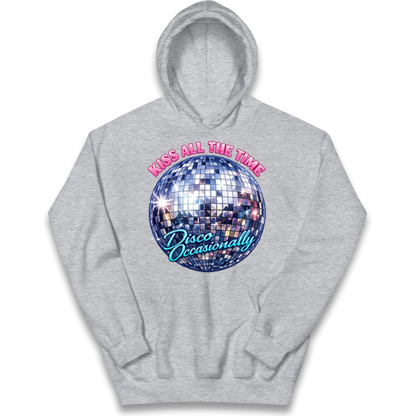 Kiss All The Time Disco Occasionally Kids Hoodie