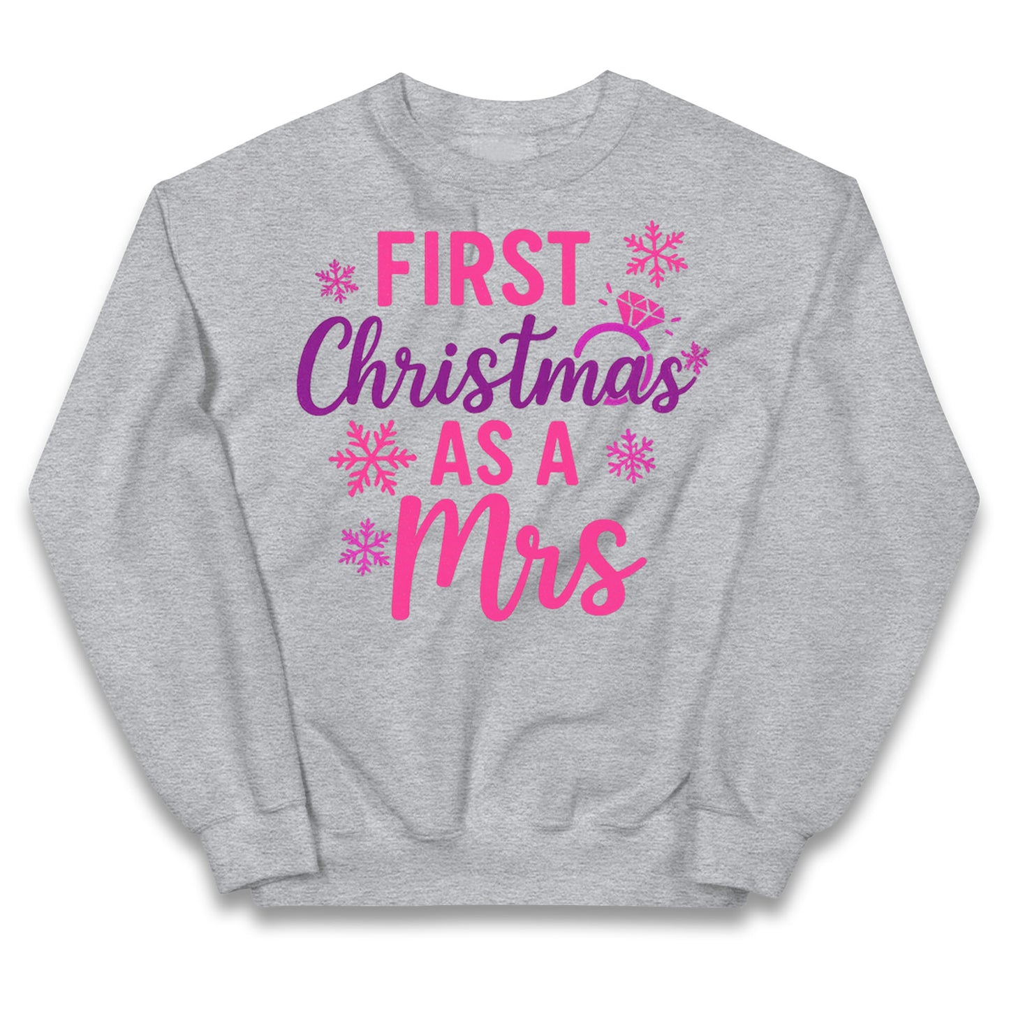 First Christmas As A Mrs Kids Jumper