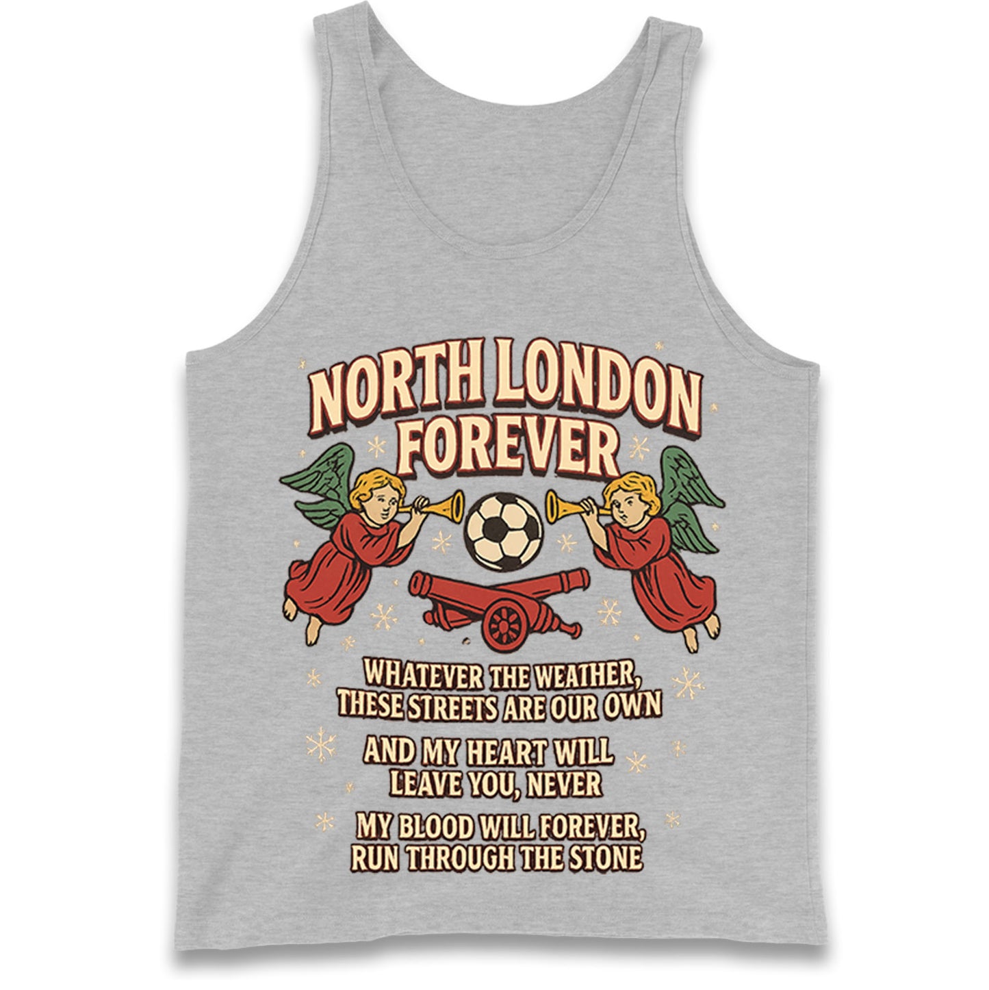 North London Forever Arsenal Christmas Tank Top
