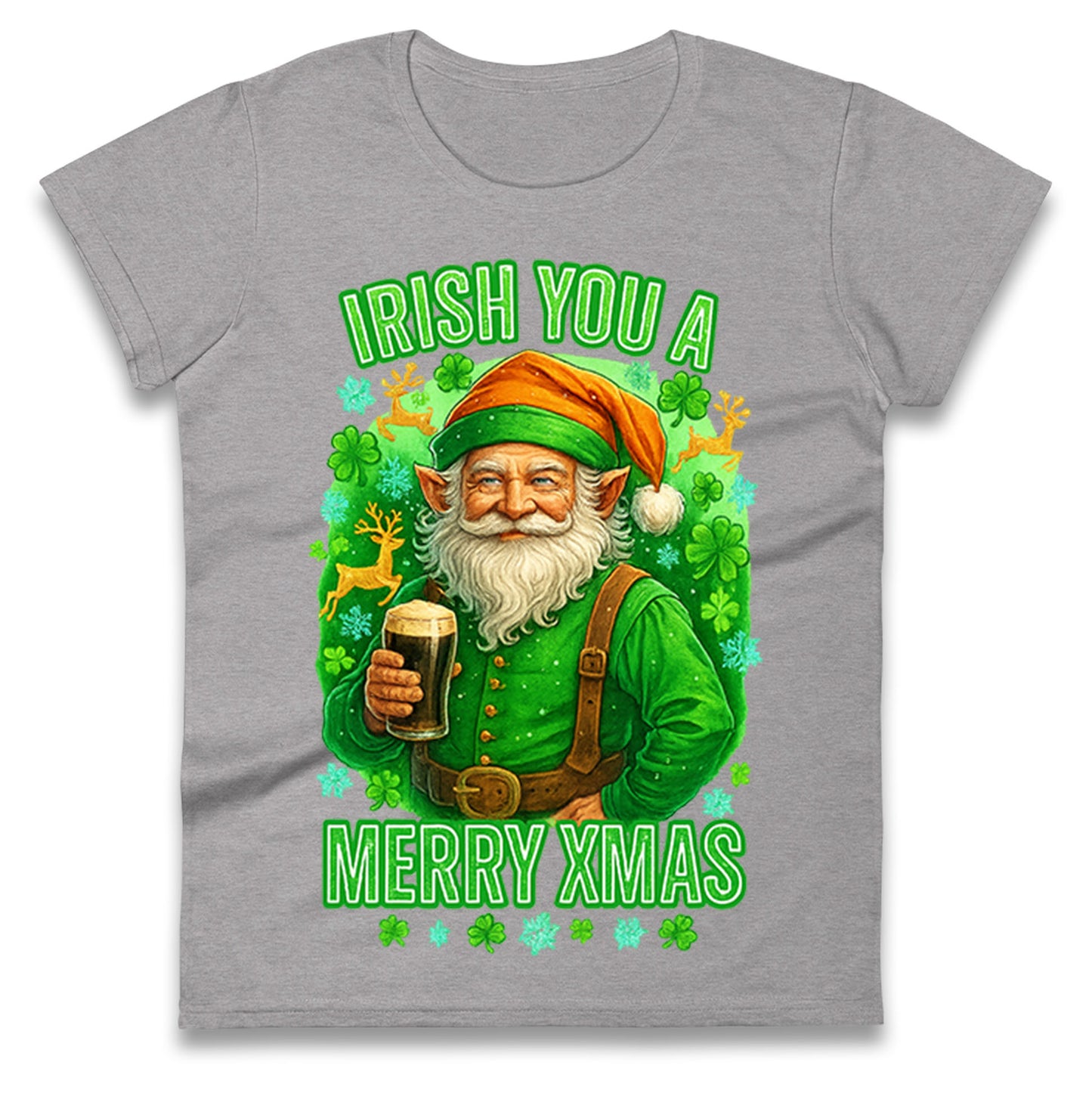 Irish Christmas Ladies T Shirt
