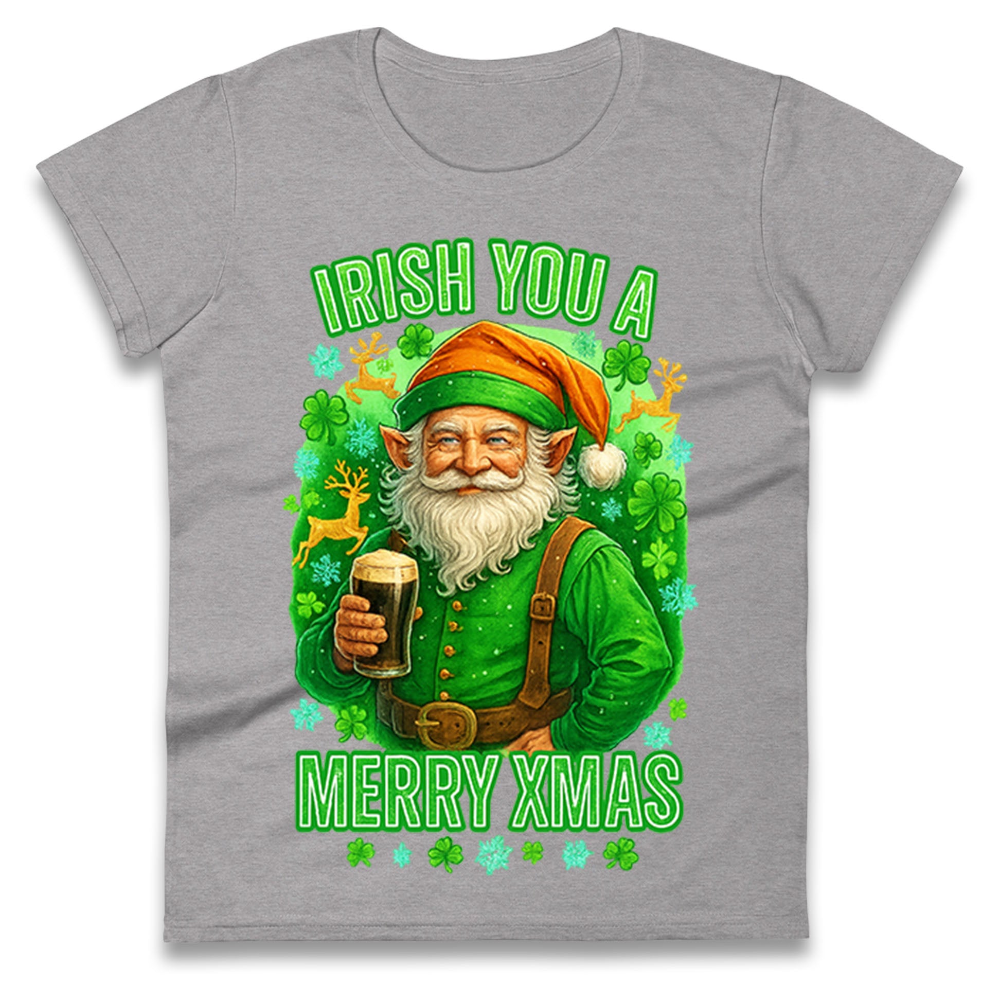 Irish Christmas Ladies T Shirt