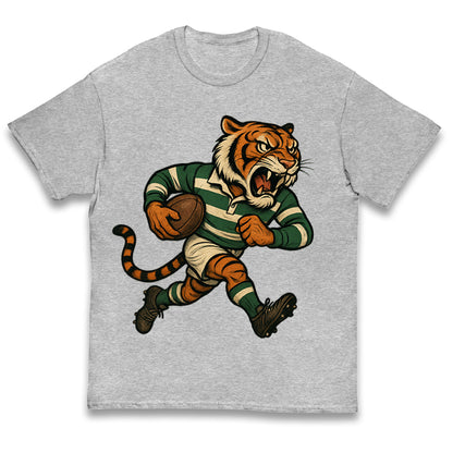 Retro Leicester Tigers Rugby Union Kids T Shirt