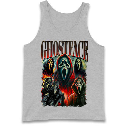 Ghost Face Halloween Bootleg Tank Top