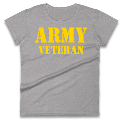 Army Veteran Ladies T Shirt