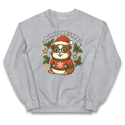 Guinea Pig Christmas Kids Jumper