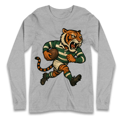 Retro Leicester Tigers Rugby Union Longsleeve T Shirt