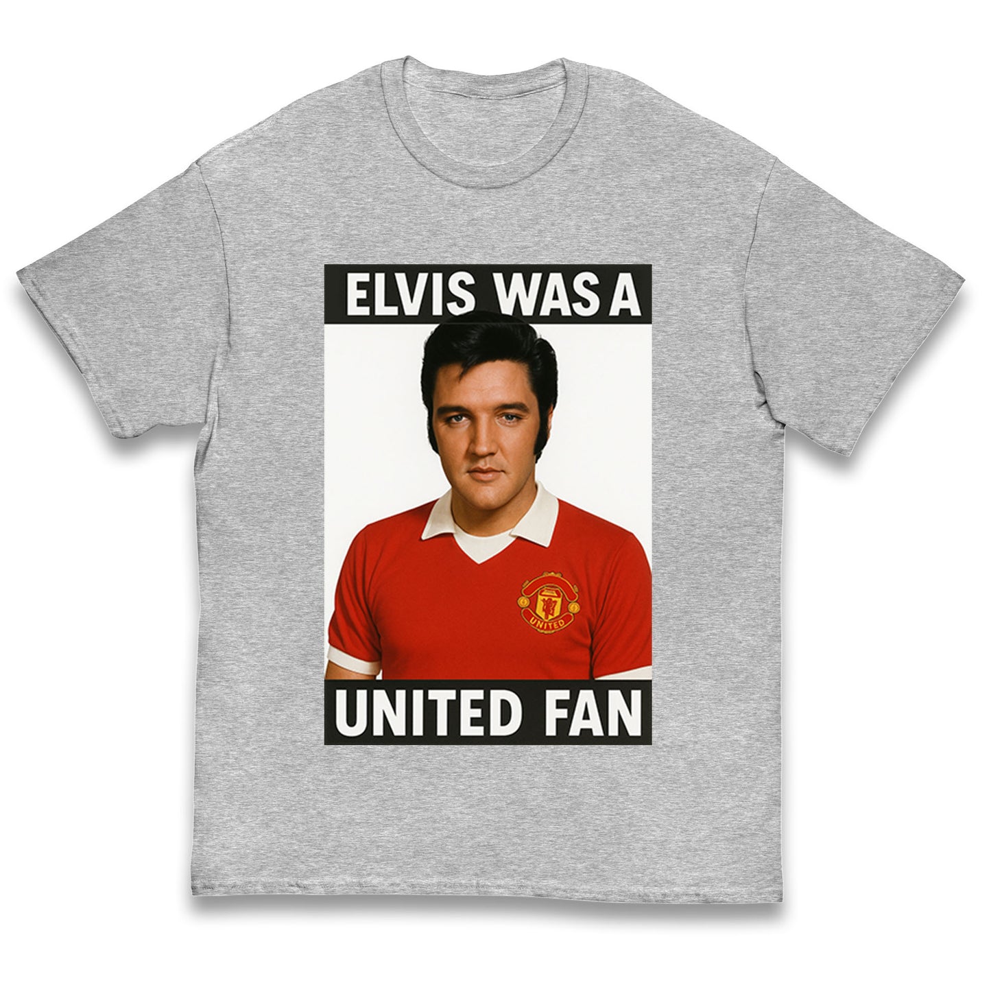 Elvis Presley Mnchester United Kids T Shirt