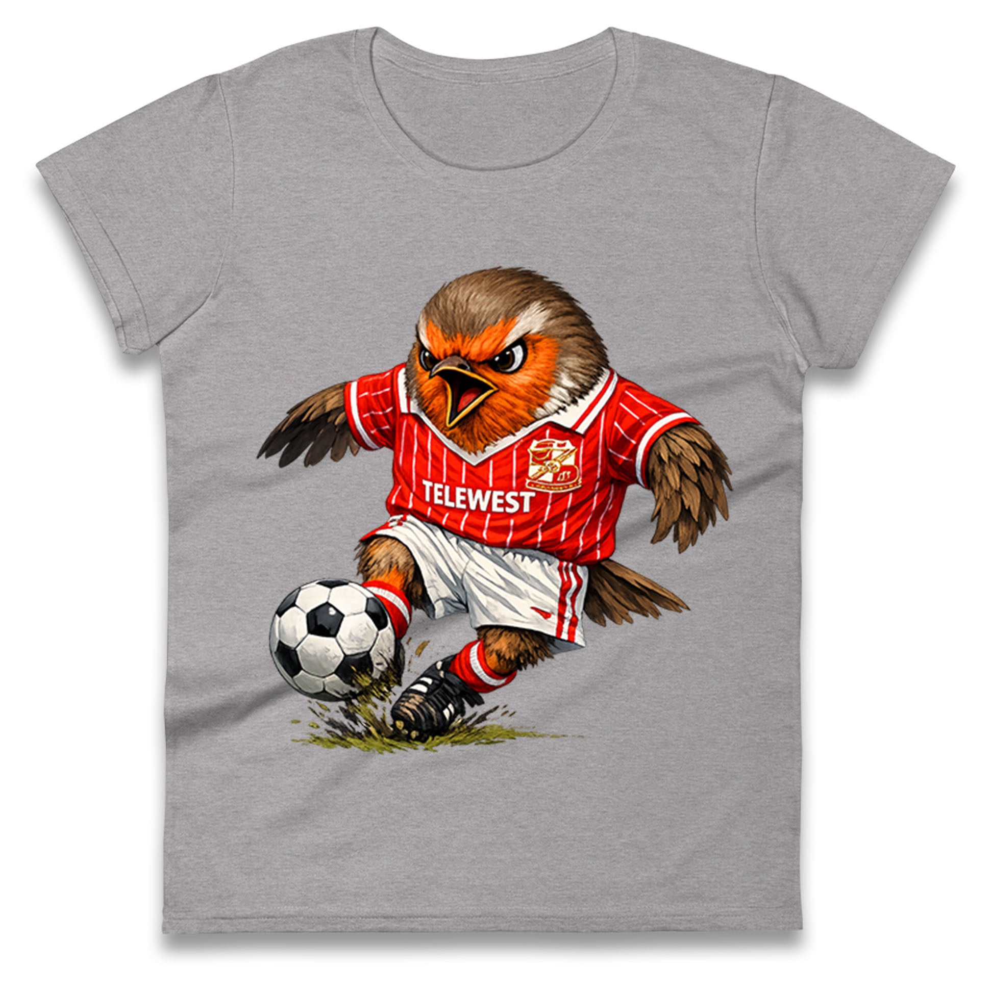 Classic Swindon Town Football Ladies T Shirt 