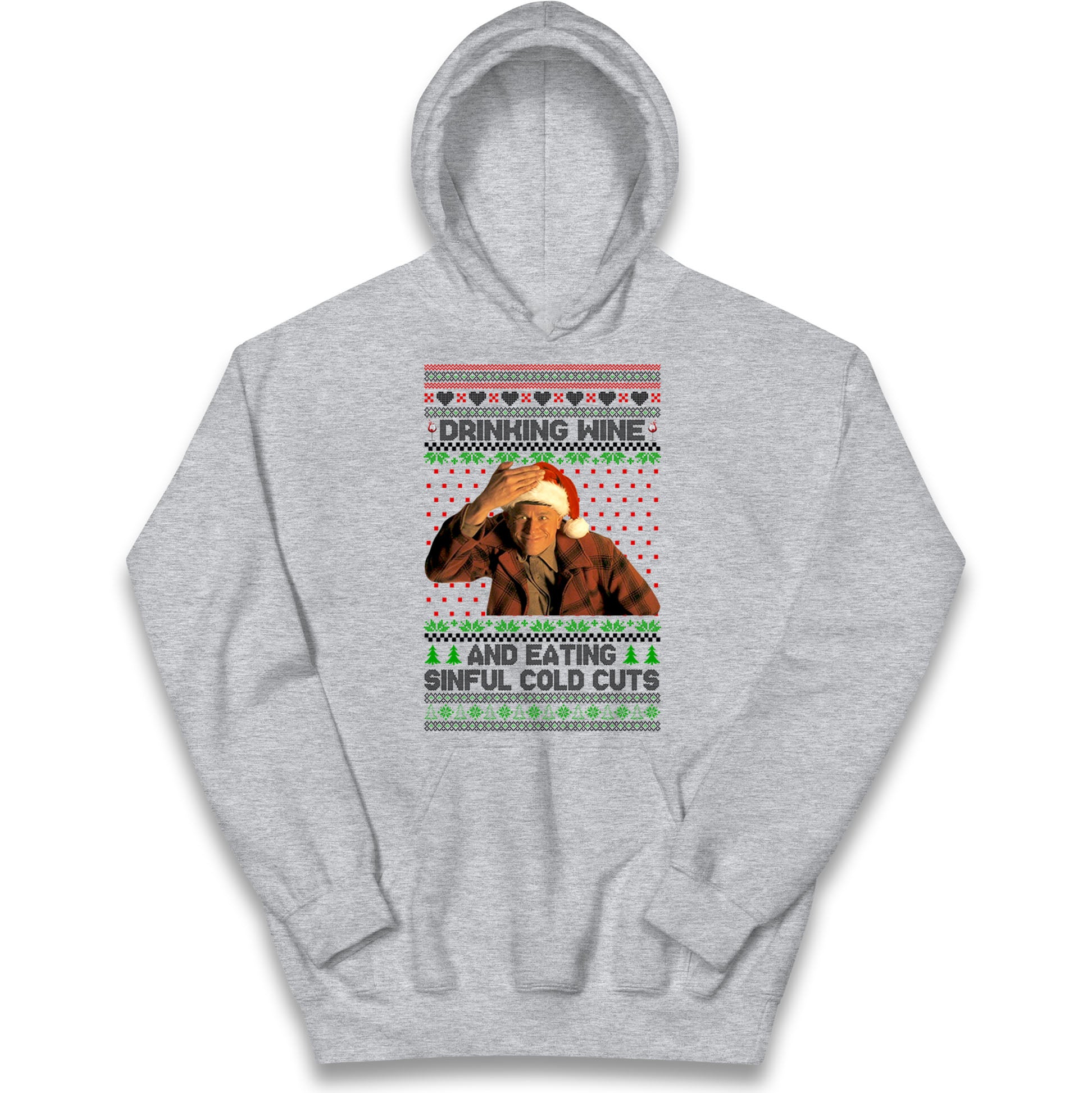 Ed Gein Wine Christmas Kids Hoodie