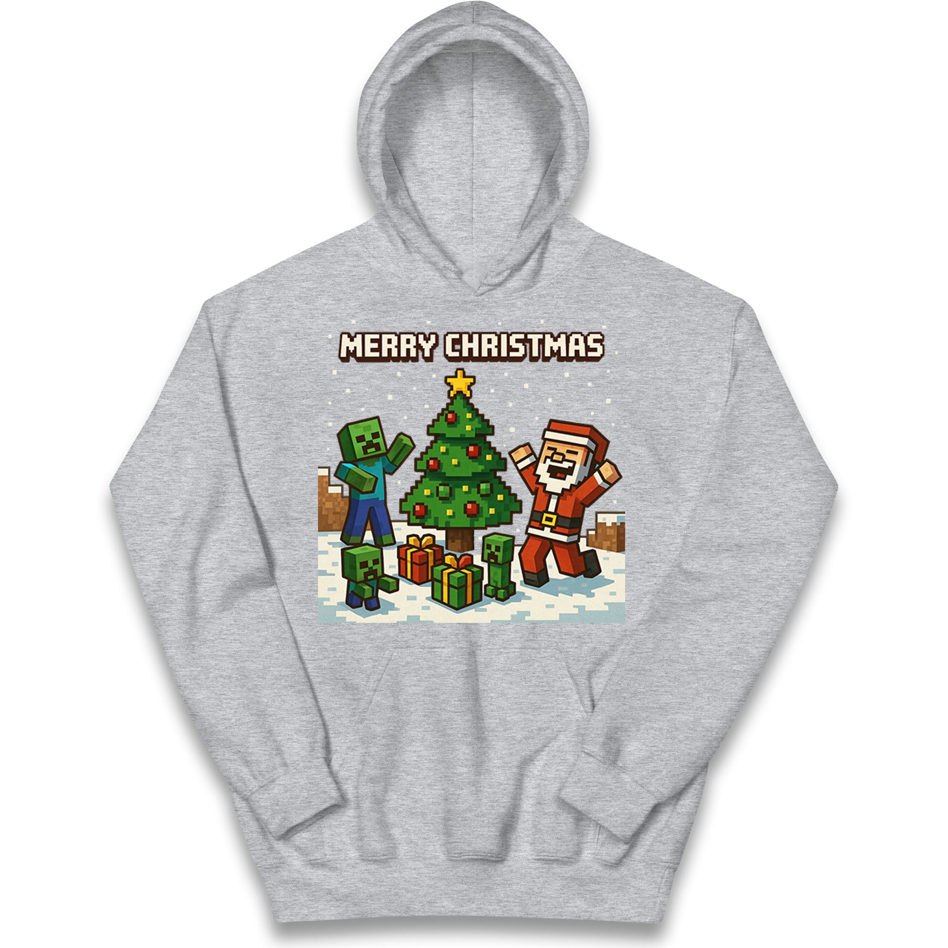 Minecraft Christmas Kids Hoodie