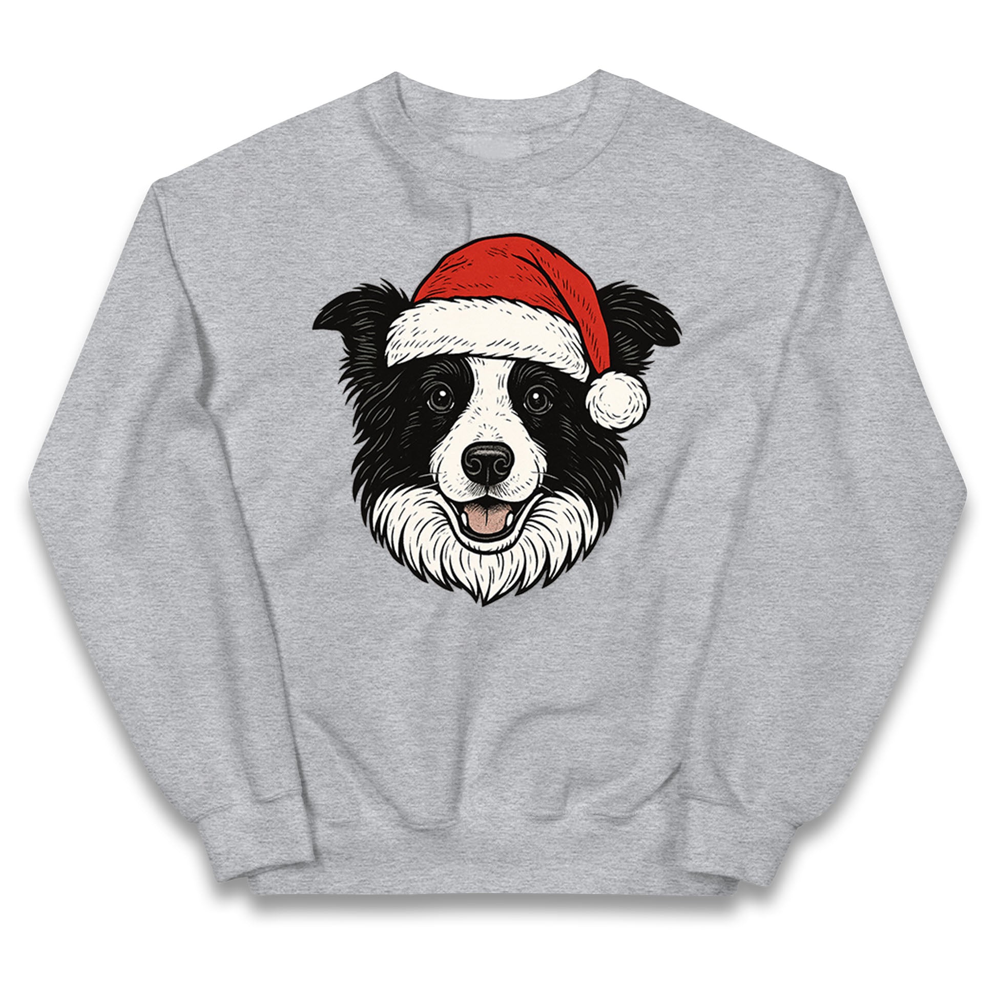 Border Collie Christmas Kids Jumper