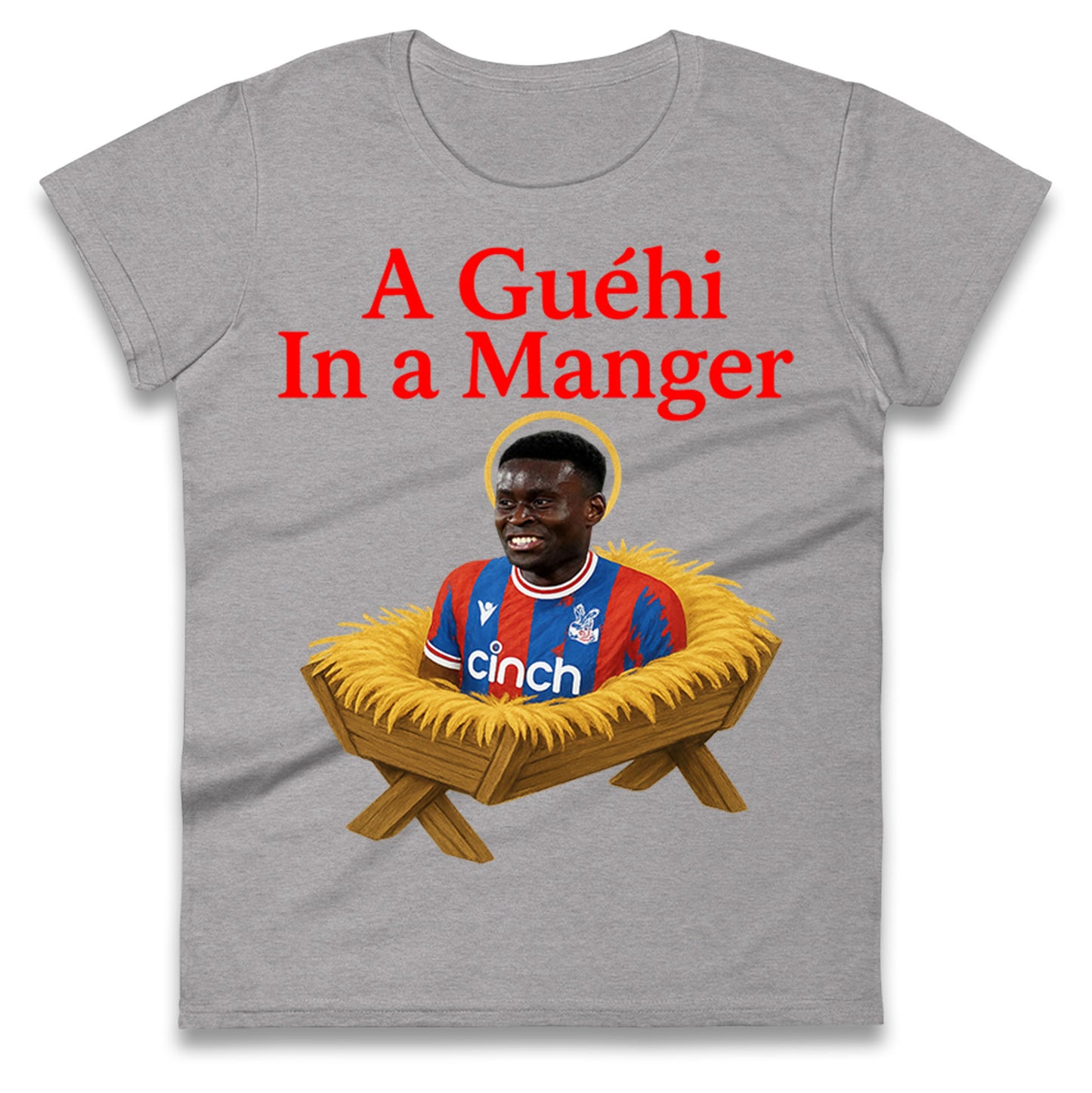 A Guehi In A Manger Marc Guehi Crystal Palace Christmas Ladies Shirt
