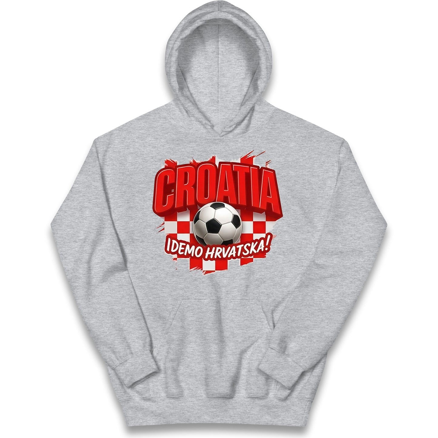 Croatia Retro World Cup Kids Hoodie