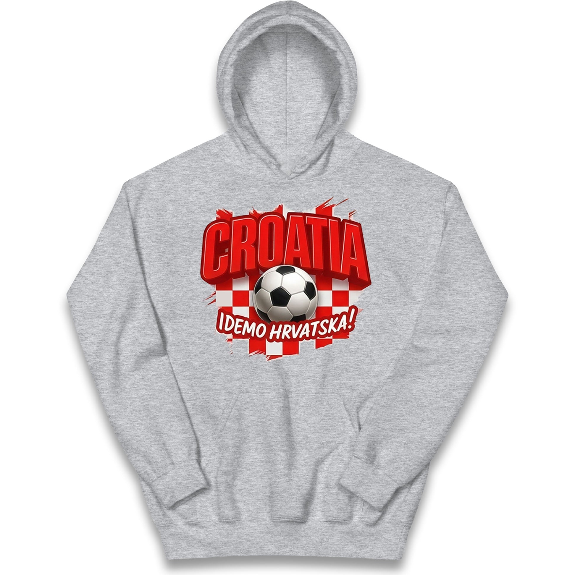 Croatia Retro World Cup Kids Hoodie