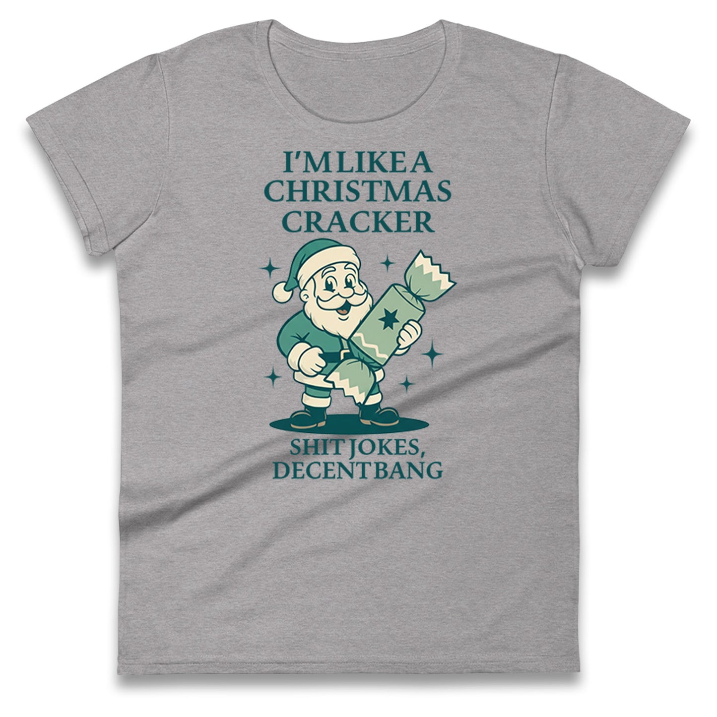 Christmas crackers Ladies T Shirt