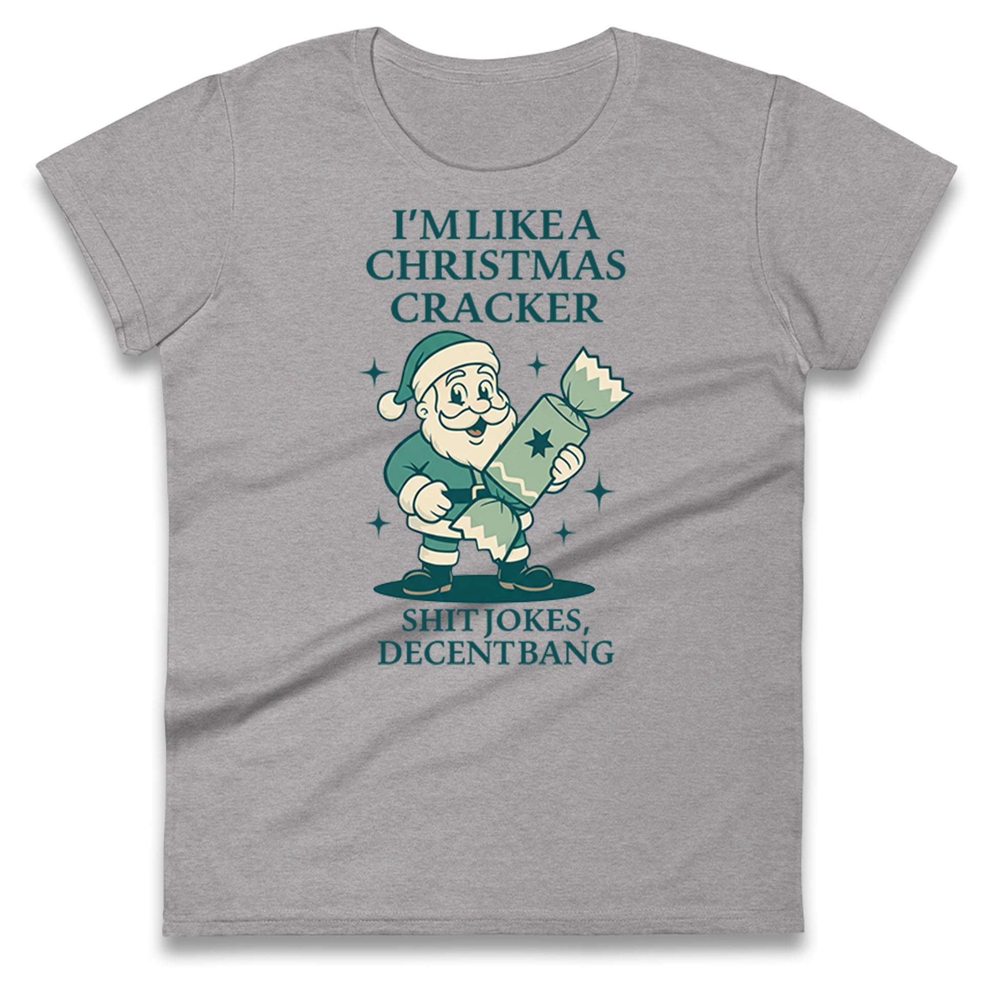 Christmas crackers Ladies T Shirt