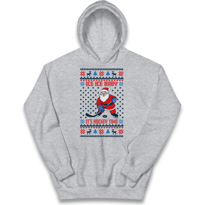 Hockey Christmas Kids Hoodie