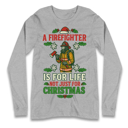 Firefighter Christmas Longsleeve T Shirt