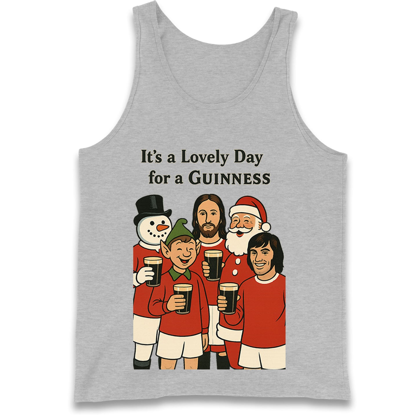 Man United Christmas Tank Top