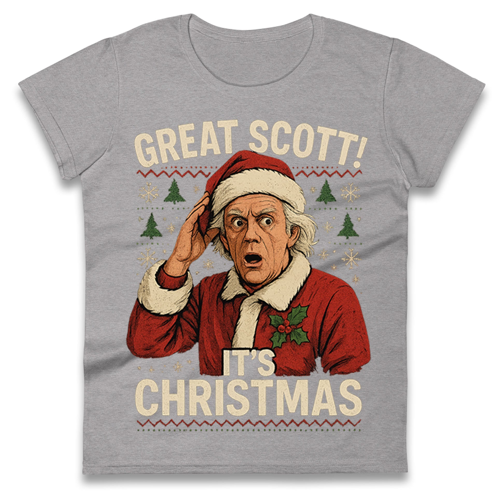 Back to the Future Doc Brown Ladies T Shirt
