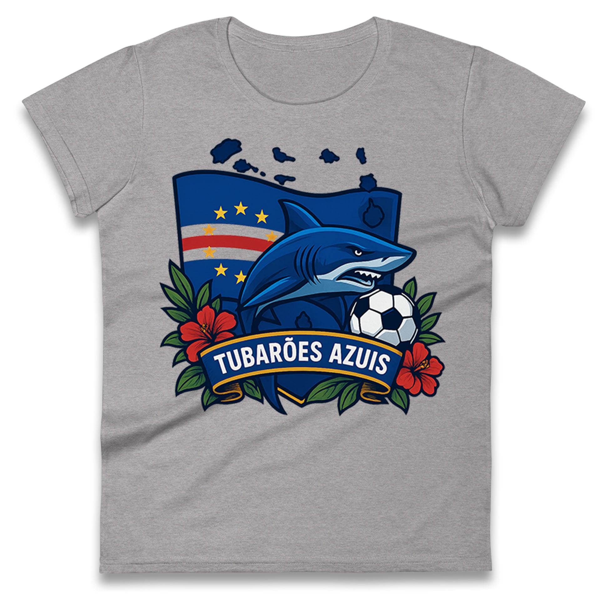Cape Verde Football Ladies T Shirt