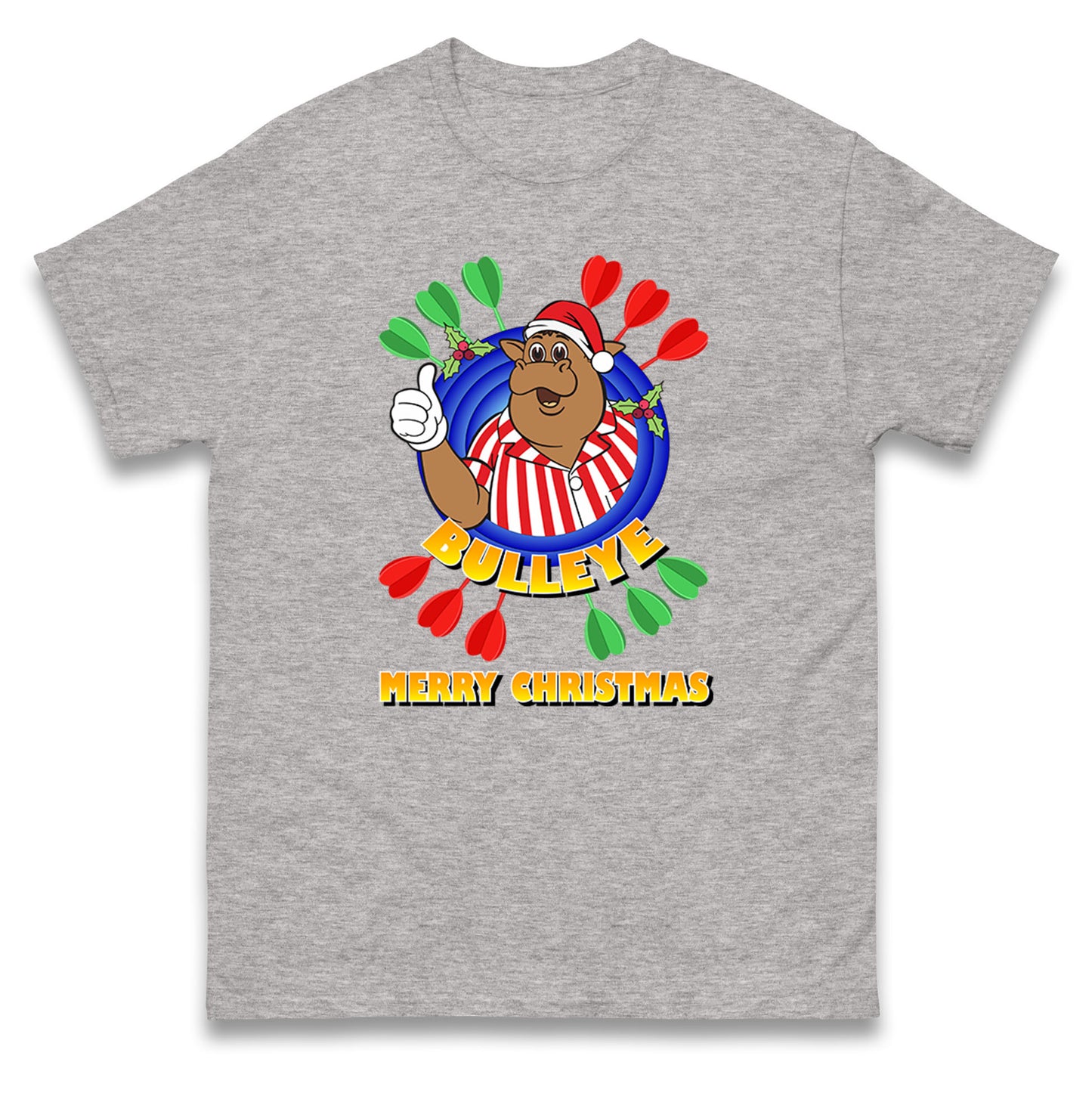 bullseye dartboard christmas t shirt