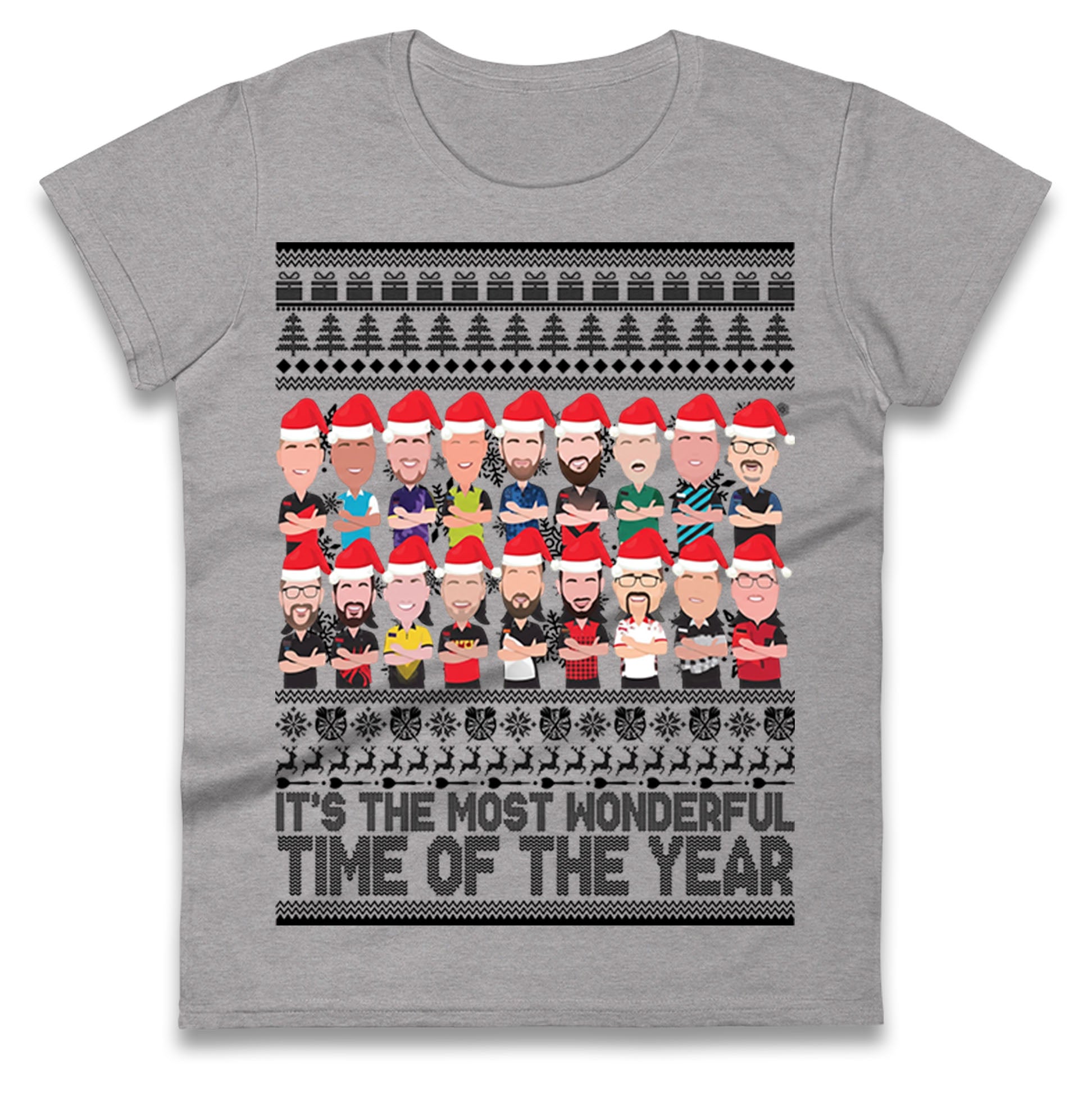 Darts Christmas Ladies T Shirt