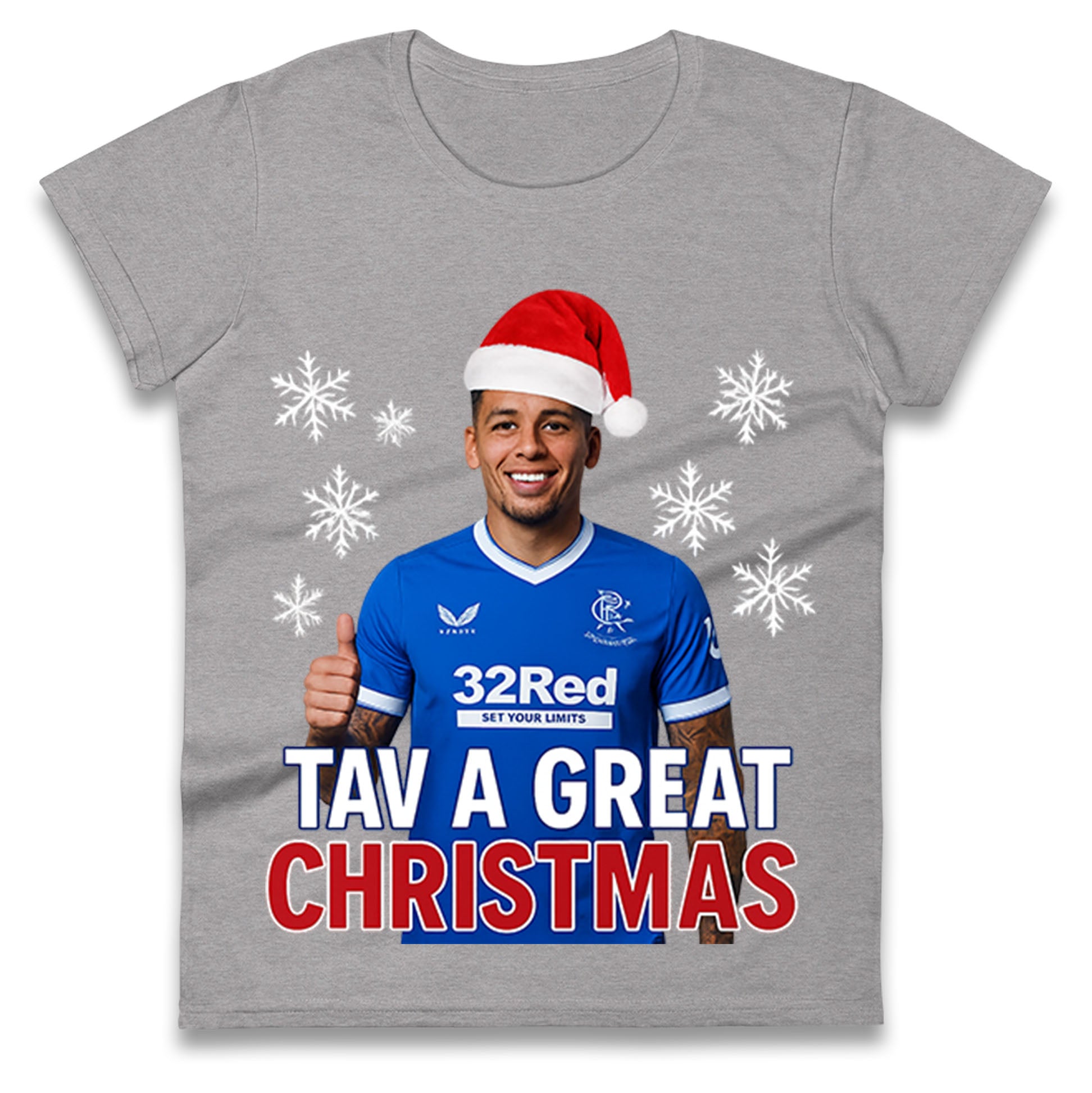 Tav a Great Christmas Rangers Ladies T Shirt