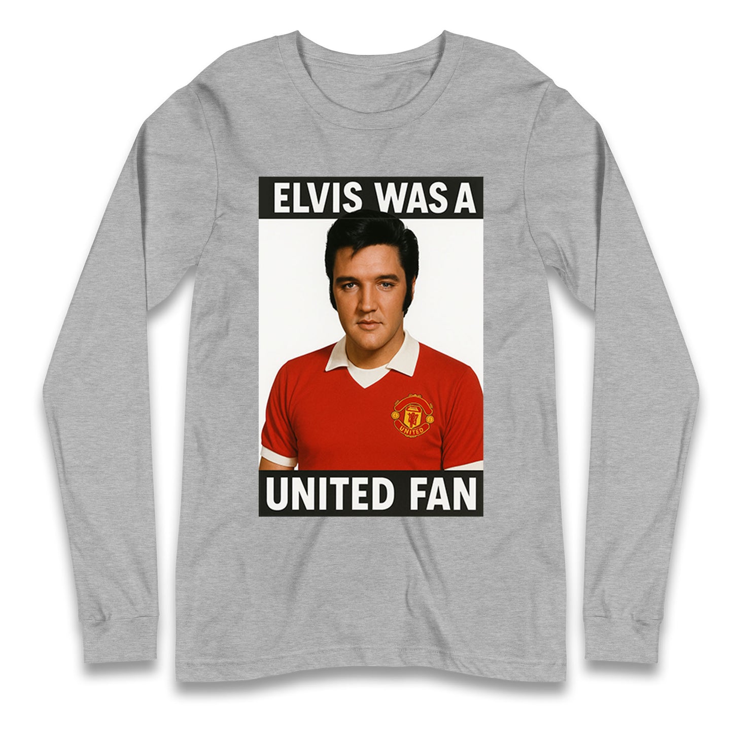 Elvis Presley Mnchester United Longsleeve T Shirt