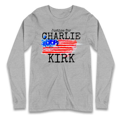 Justice For Charlie Kirk Longsleeve T Shirt