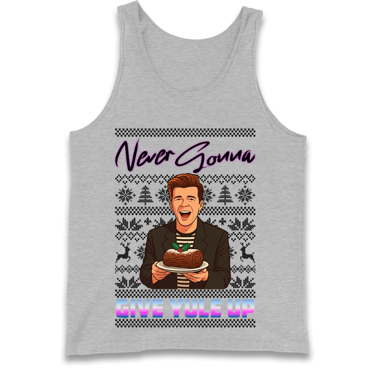 Rick Astley Christmas Tank Top