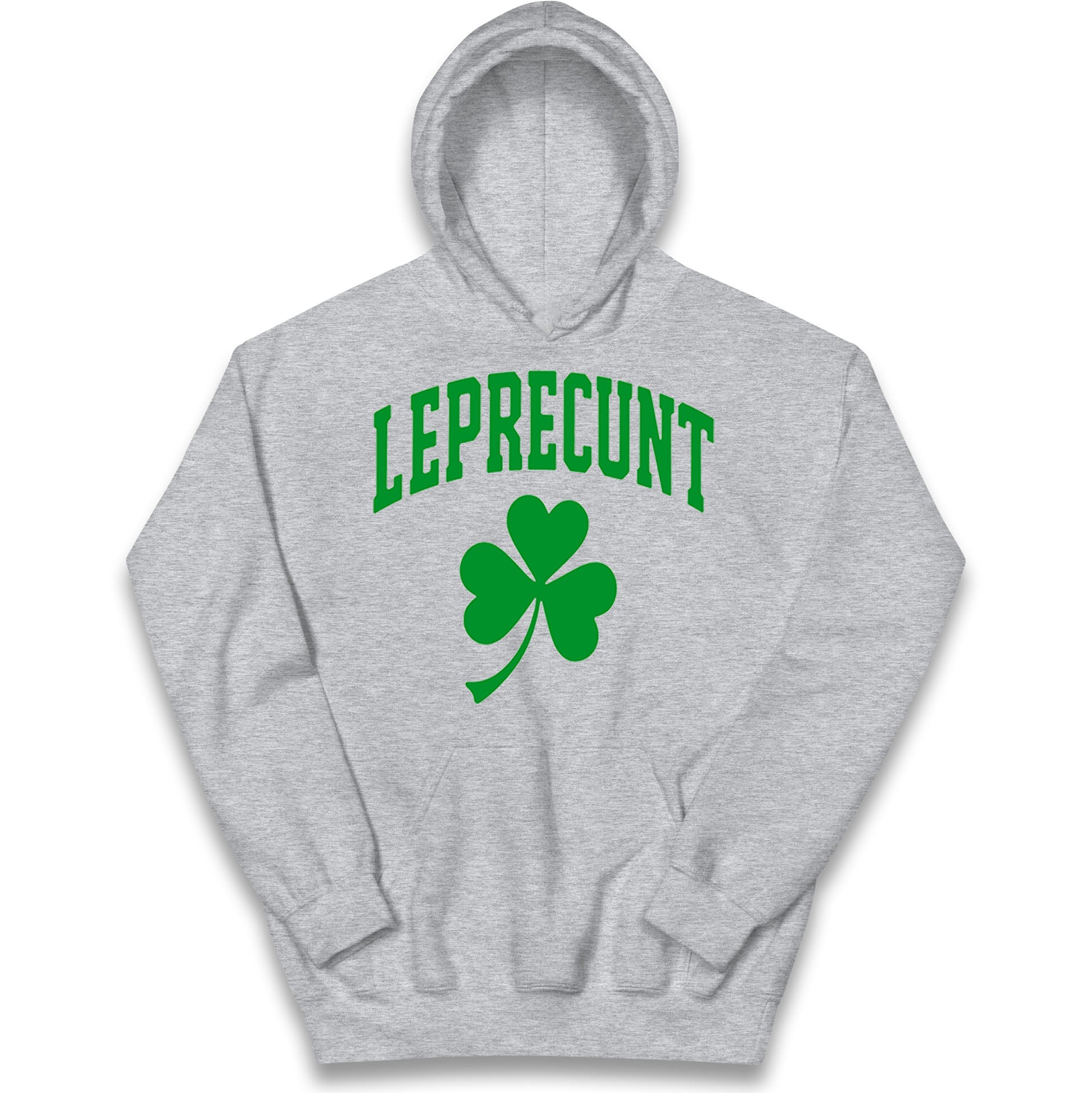 Leprecunt St Patricks Day Kids Hoodie 