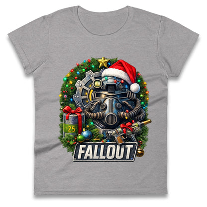 Fallout Christmas Ladies T Shirt